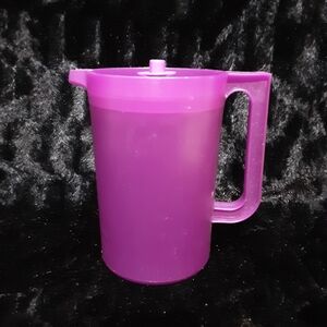 Tupperware Classic Push Button Pitcher in a purple